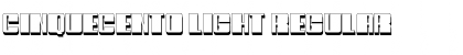 Cinquecento Light Font