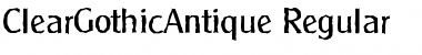 ClearGothicAntique Font