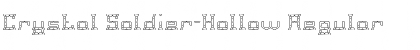 Crystal Soldier-Hollow Regular Font