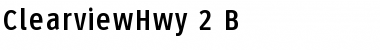 ClearviewHwy-2-B Font