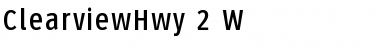 ClearviewHwy-2-W Font