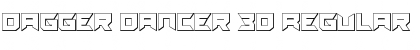 Dagger Dancer 3D Regular Font