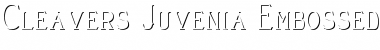 Cleaver's_Juvenia_Embossed Font