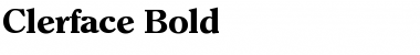 Clerface-Bold Font