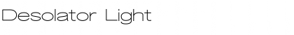 Desolator Light Font