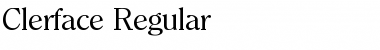 Clerface-Regular Font