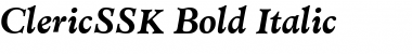 ClericSSK Bold Italic