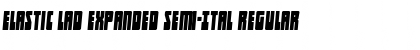 Elastic Lad Expanded Semi-Ital Regular Font