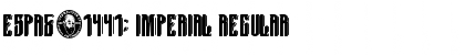 Espa֡ Imperial Regular Font