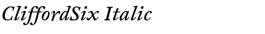 CliffordSix Italic