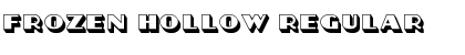 Frozen Hollow Regular Font