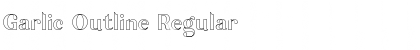 Garlic Outline Regular Font