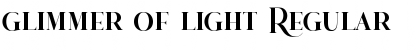 glimmer of light Regular Font