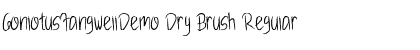 GonlotusFangwellDemo Dry Brush Font