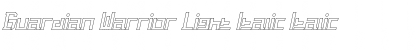Guardian Warrior Light Italic Font