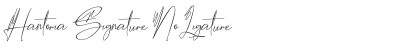 Hantoria Signature NoLigature Font