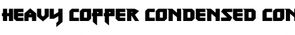 Heavy Copper Condensed Font