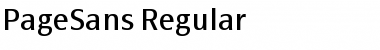 Download PageSans-Regular Font