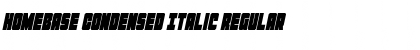 Homebase Condensed Italic Font