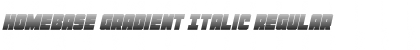 Homebase Gradient Italic Font