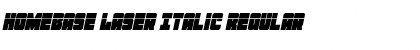 Homebase Laser Italic Regular Font