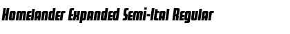 Homelander Expanded Semi-Ital Font