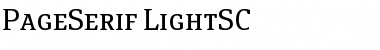 PageSerif-LightSC Font