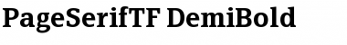 PageSerifTF-DemiBold Font