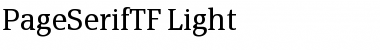 PageSerifTF-Light Regular Font