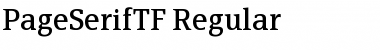 PageSerifTF-Regular Regular Font
