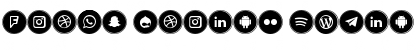 Icons Social Media 10 Font