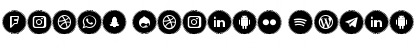Icons Social Media 11 Font