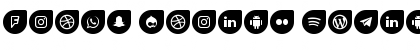 Icons Social Media 12 Regular Font