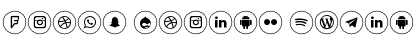 Icons Social Media 2 Font
