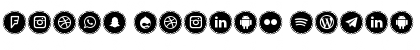 Icons Social Media 3 Font