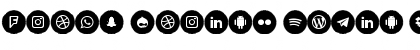 Icons Social Media 4 Regular Font