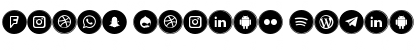 Icons Social Media 6 Font