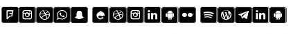 Icons Social Media 7 Regular Font