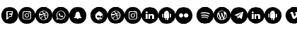 Icons Social Media 9 Font