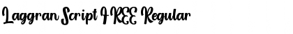 Laggran Script FREE Regular Font