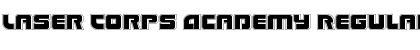 Laser Corps Academy Font