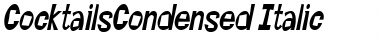 CocktailsCondensed Italic Font