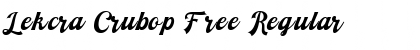 Lekcra Crubop Free Font