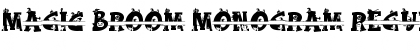 Magic Broom Monogram Font