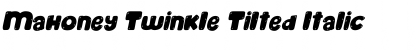 Download Mahoney Twinkle Tilted Font