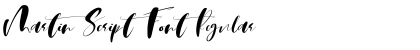 Martin Script Font Regular Font
