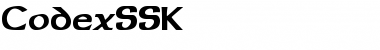 CodexSSK Regular Font
