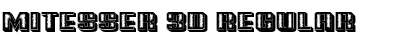 Mitesser 3D Regular Font