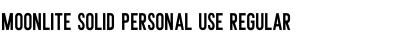 Moonlite Solid Personal Use Regular Font