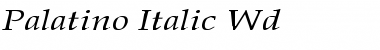 Palatino-Italic Wd Font